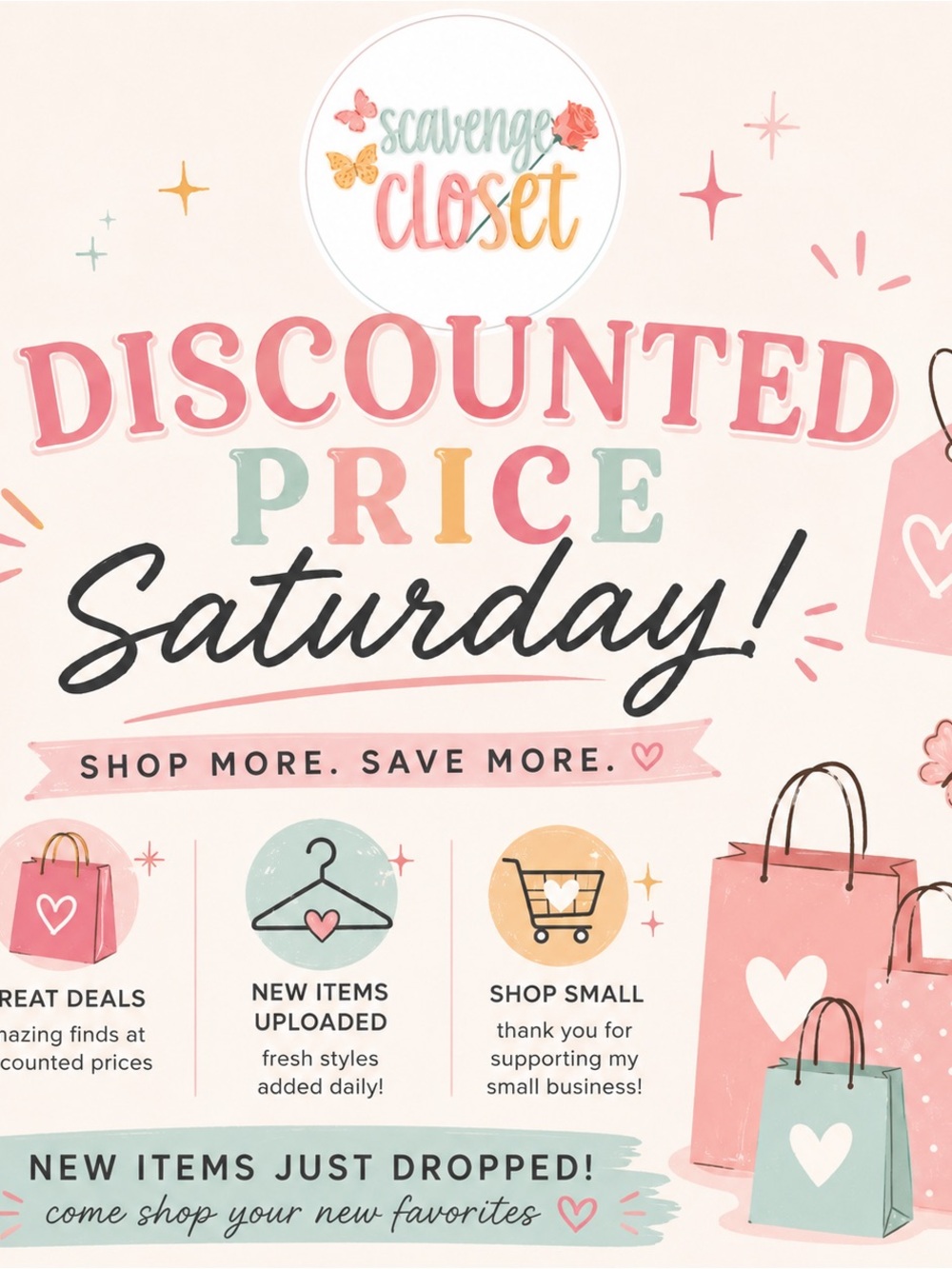 DISCOUNTED CLOSET SALE🛍️
